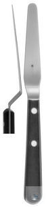 Spatulas, flexible, gekröpft, 180 mm, 80 mm length of spatula