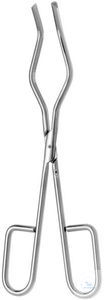 Crucible tongs, 200 mm double, curved
