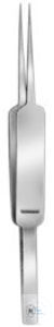 Forceps, straight, sharp, fine, 100 mm