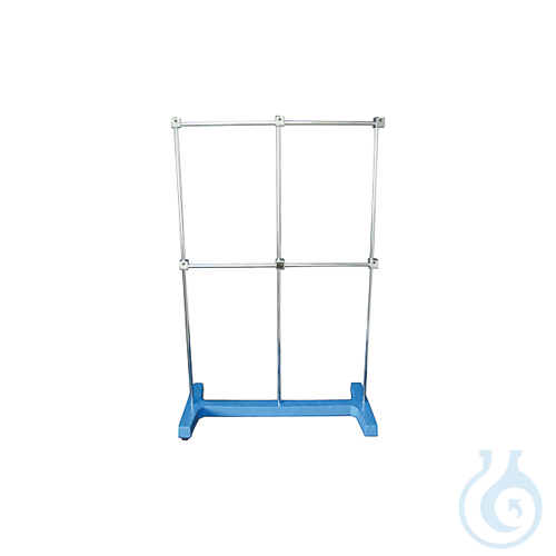 Retort stand, “H” shape, base 530x250 mm, rod Ø10 x 800mm