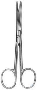 Scissors, straight, sharp/blunt, 130 mm