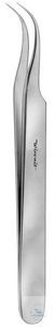 Forceps, very delicate, curved, 105 mm