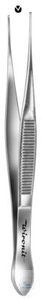 Micro tweezers, straight, 1:2 teeth, anti-magnetic, 105 mm