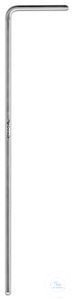 Stirring rod, angled, 195 mm, 4 mm Dm.