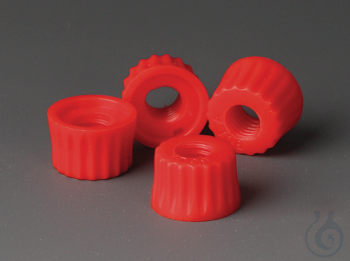 BOLA Spare-Knurled nut, NS 12,5 NS 14,5 13,5 M 8 made of PP, red