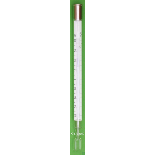 Meteorological Extreme thermometer, minimum type with blue glass index and