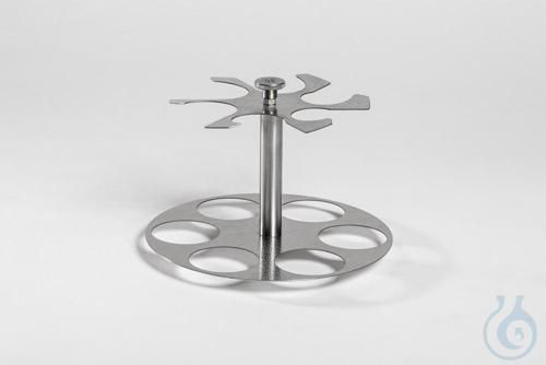 Stainless-steel Kjeldahl flask insert, for 6 Kolben à 100 ml, for MU85, MU85/ER.