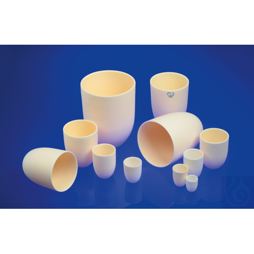 Crucible, Alsint 99,7 conical, tall form Size 4 C upper OD Ø 50 mm lower OD Ø 27
