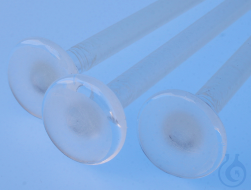 Pestle, made of laboratory glass Stamp D.ca.17mm,rod 8x180 mm, ''Protect save
