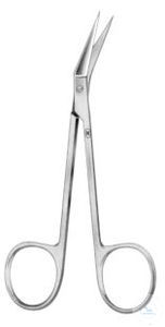 Scissors, angled, fine, sharp/sharp, 115 mm