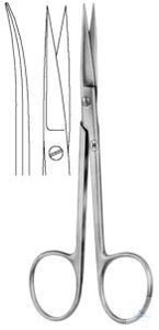 Scissors, Wagner, curved. unitd, sharp/sharp, 120 mm