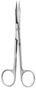 Scissors, Goldman-Fox, straight, toothed, sharp/sharp, 130 mm