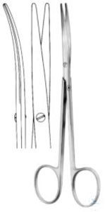 Dissecting scissors, Baby-Metzenbaum, curved. unitd, blunt/blunt, 145 mm