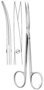 Dissecting scissors, Metzenbaum fino, curved. unitd, sharp/sharp, 145 mm