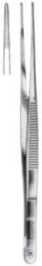 Forceps, dissecting, Semken, straight, 150 mm