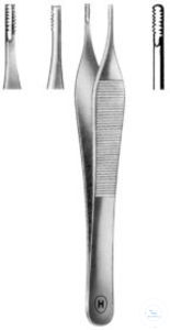 Tissue forceps, 120 mm, Adson-Brown, straight