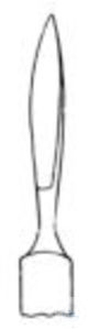 Scalpel, 125 mm, Blade: 20 mm sharp
