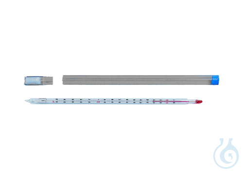 neoLabLine Thermometer ohne Quecksilber, -10° bis +200°C, 30 cm lang, rote Füllu