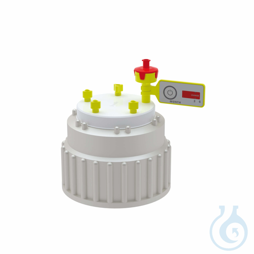 b.safe Cap B83, 5x UNF1/4'' Cap B83 made of PE, insert made of PTFE with 4