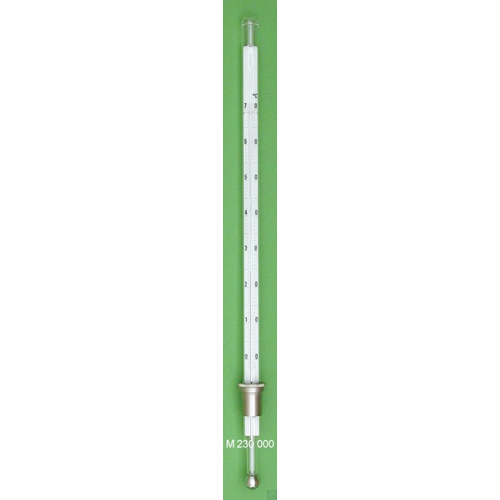 Metal ferrules, DIN 12787, A12, mounted on flash point thermometer according to