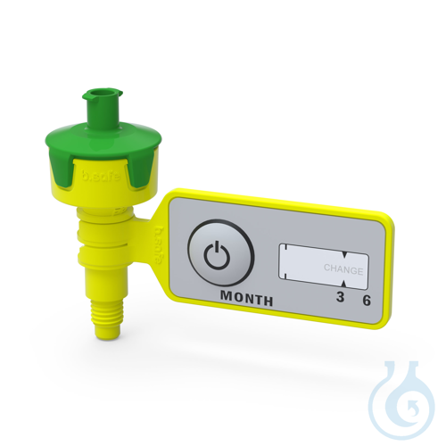 b.safe Air Valve PFAS Analytic, UNF 1/4'', (PU=2 pcs.) PP, with connection UNF