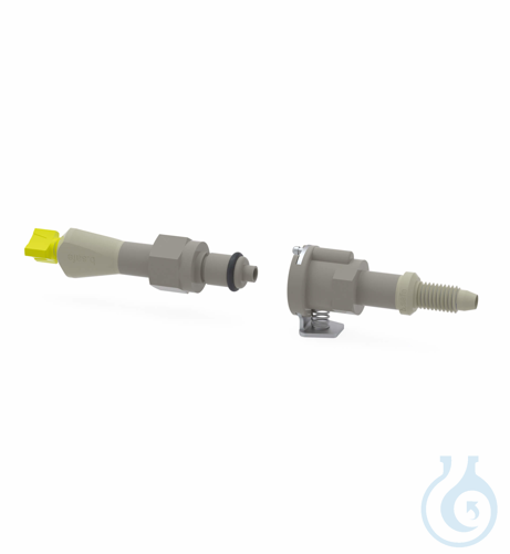 b.safe Quick Couplings, 1x UNF 1/4'' (f), 1xUNF 1/4'' (m) PP, consisting of
