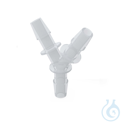 b.safe Tubing Connectors Y, iØ 6,0 mm PP, for tubing I.D. 6 mm, bore dia. 4,8 mm