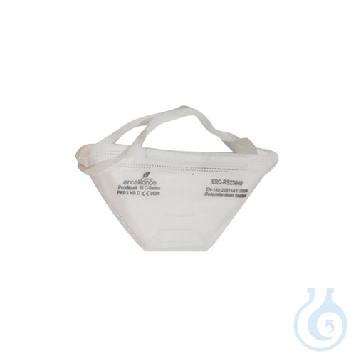 Disposable respirator, with valve, FFP3 level, folded with valve, 20 pcs