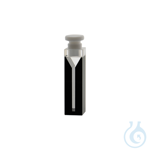 Micro spectrophotometer cuvette with PTFE stopper, 10 mm, LB Q, 2 pcs