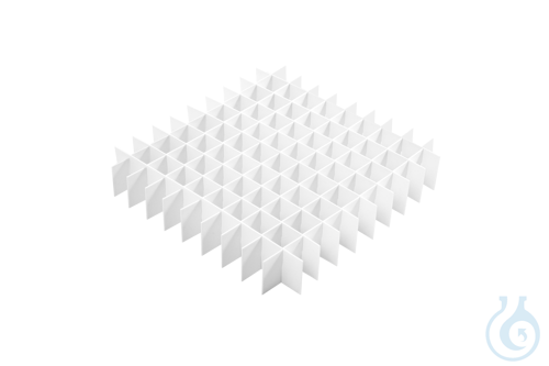 Trennblätter für 100 &amp; 130 mm Boxen, Raster 10x10, Karton / 36 Stk.