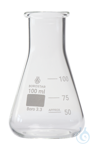 Borostar Erlenmeyerkolben WH 100ml Boro 3.3