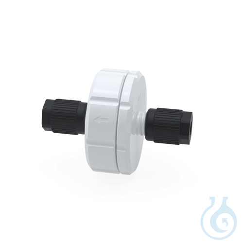BOLA Flow Filters, GL25 Filter made of PTFE, laboratory screw joints made of PPS