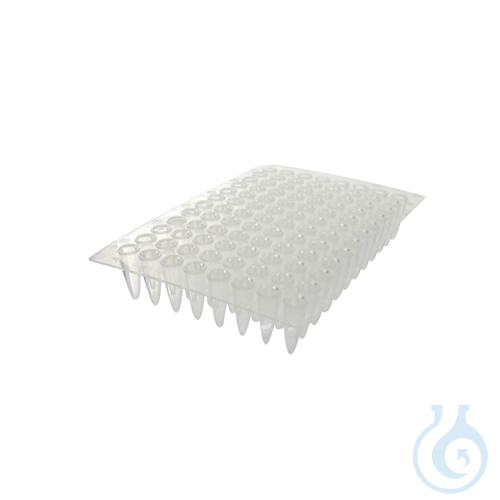 PCR/qPCR plates, natural colour, semi skirted, 0,1 ml, 100 pcs