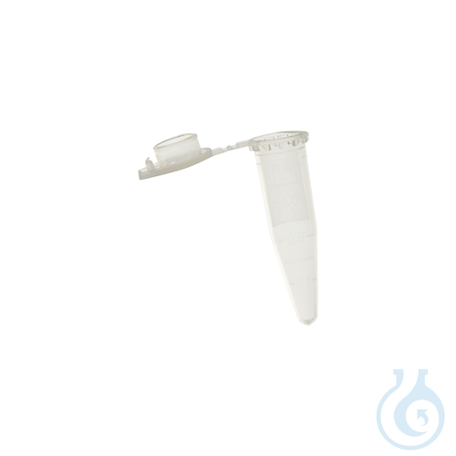 Microcentrifuge tube, graduated, with safe-lock, Eppendorf type, natural, 0,5 ml