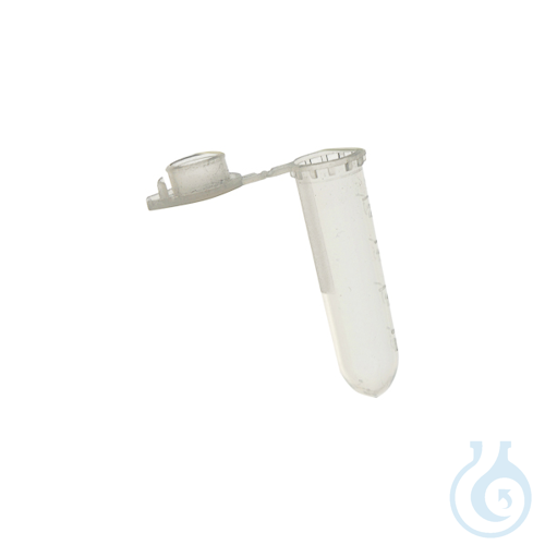 Centrifuge tubes 2 ml PP with safety cap, round bottom, sterile, 10x500 pcs
