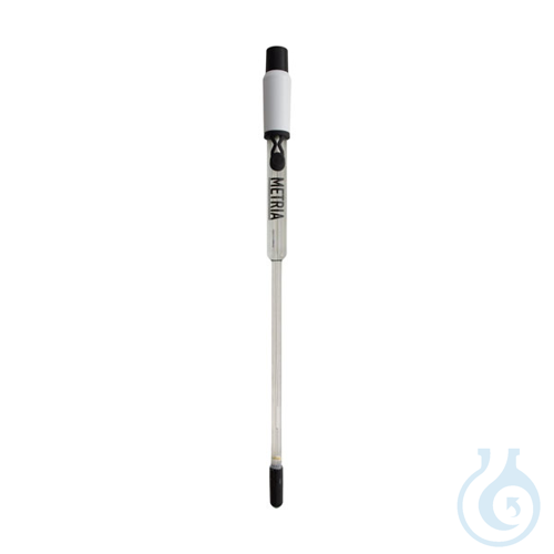Glass body pH electrode, for liquids and deep flasks with narrow neck (BNC)