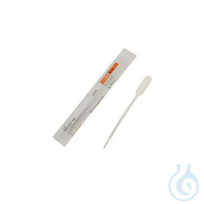 PE transfer Pasteur pipettes, sterile, ind. wrapped, graduated each 0,5 ml up to