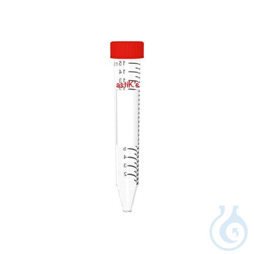 Graduated Centrifuge tubes with screw cap, 15 ml, PP, Premium Line, 25 pcs