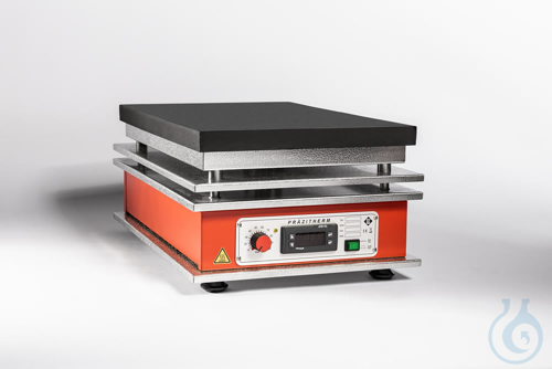 Precision hotplate up to 450°C, digital, cast-iron heating surface, 440x290 mm,