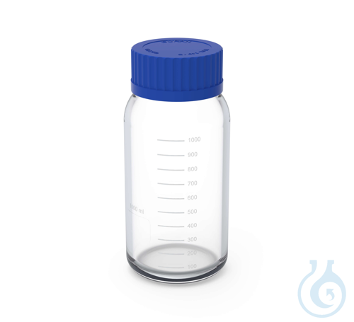 b.safe Laboratory Flasks, GLS 80, 1000 ml made of borosilicate glass 3.3 with sc