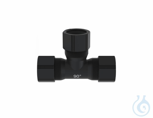 b.safe T-Connection Tubes for Waste Pipes, 90°, L 125 mm, 3x Ø 32 mm made of PE-