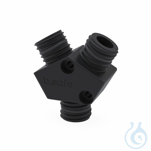 b.safe Y-Connectors, 3x GL25 (m) PE-EX, 3x male thread GL25, dia. of passage: 14