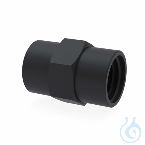 b.safe Connectors, 2x GL 25 (f) static dissipative PE-EX, 2x thread GL25 female,