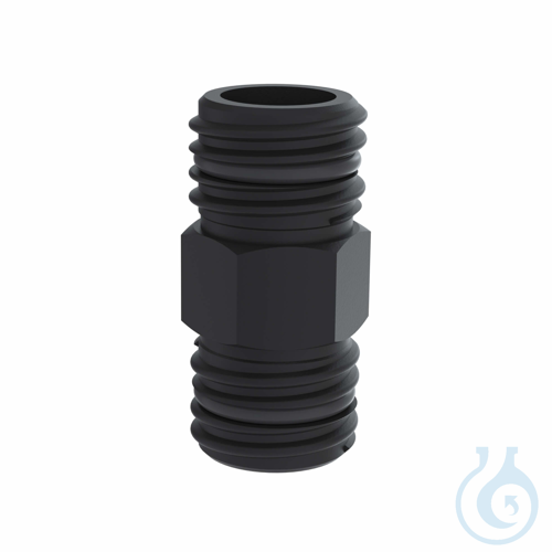 b.safe Connectors, 2x GL 25 (m) static dissipative PE-EX, 2x thread GL25 male, b