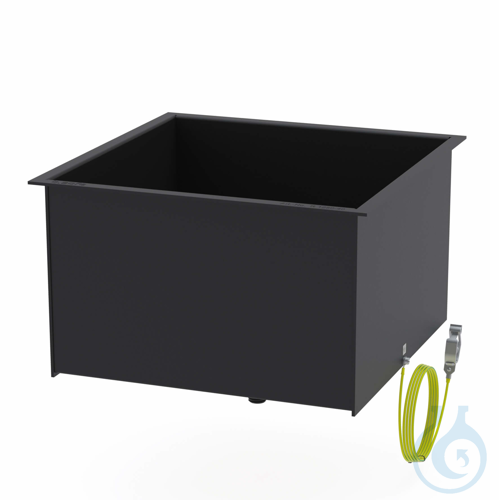 b.safe Sink XL, L 440 x B 440 x H 281 mm PE-EX, drain with sieve and male thread