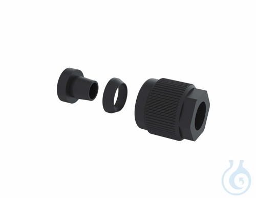 b.safe Screw Joint for Waste Tube Smooth, GL25 (f), Ø 13,6 x 16,2 mm consisiting