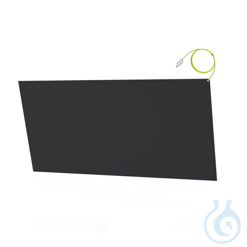 b.safe Antistatic Mat, 1200 x 600 mm made of black synthetic rubber, cable lengt
