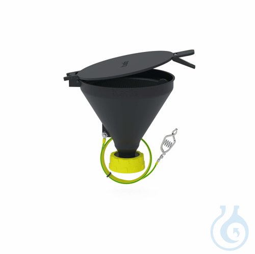 b.safe Funnels 180, S 60 - Ø 180 mm made of static dissipative PE-EX conductive,