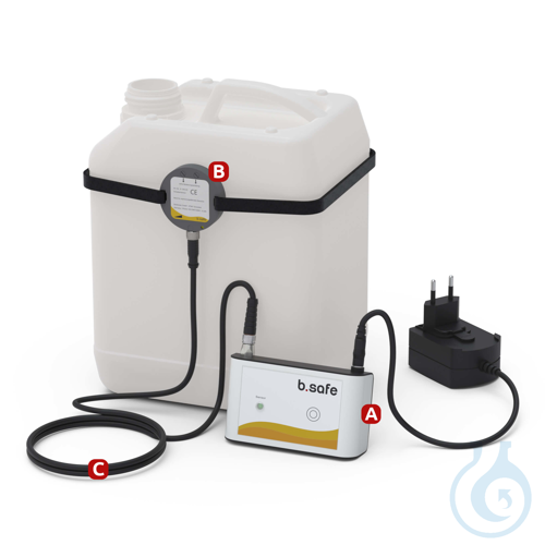 b.safe Level Control Set, L 110 x H 65 x T 30 mm for monitoring the fill/empty l
