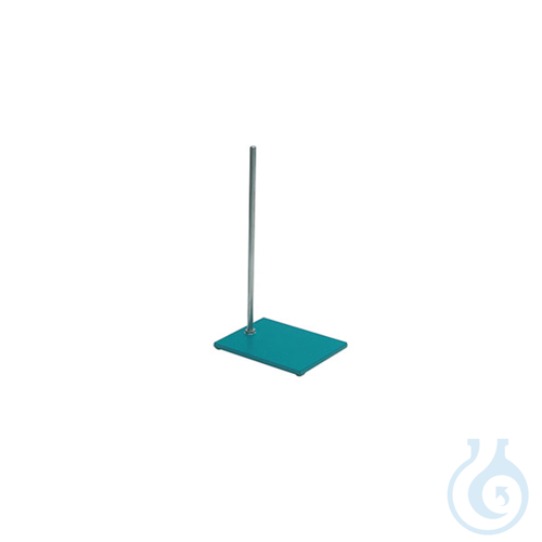 Retort Stand with aluminum rod (Ø12 x 600 mm), 250 x 160 mm, Premium Line